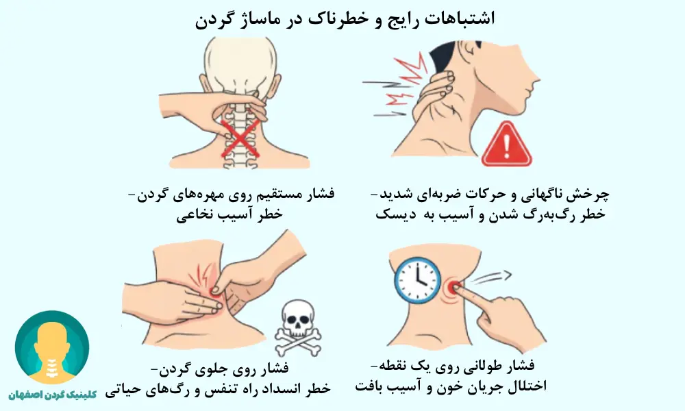 اشتباهات رایج در ماساژ گردن